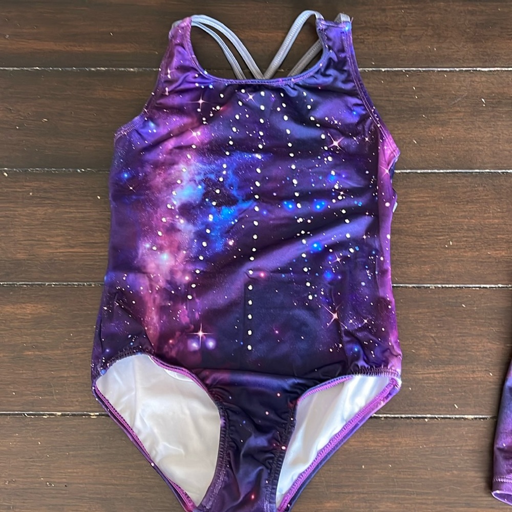 Leotard with shorts